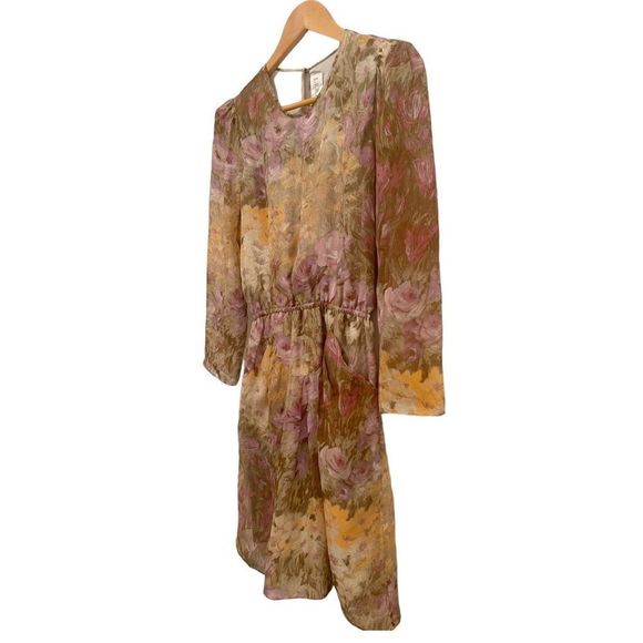 Lerario Beatriz silk chiffon watercolor dress - Picture 2 of 11